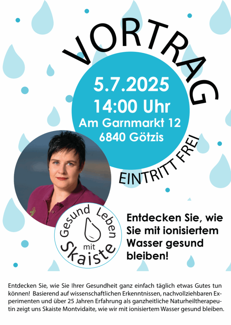 Zum letzten Mal! Vortrag „Wasser“ 2025