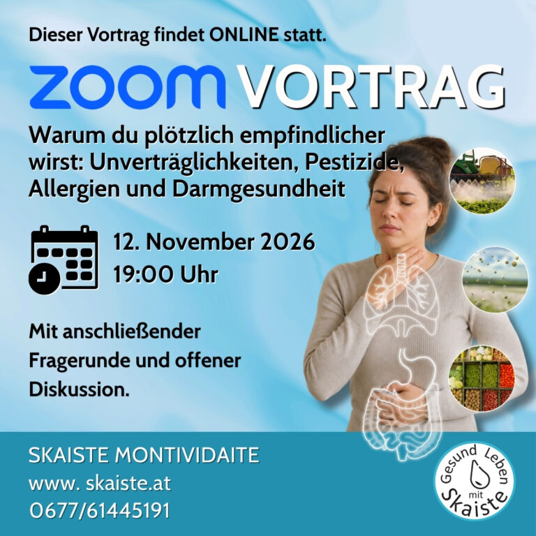 12. November 2026 | Online Vortrag: Warum du plötzlich empfindlicher wirst